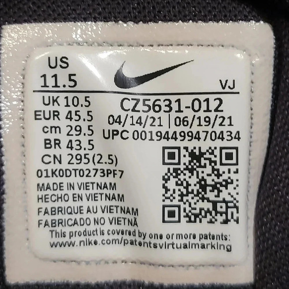 Nike Reposto Black White Dark Smoke Grey Mns 11.5 Wmns 13  #CZ5631-012 - Picture 10 of 10